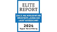 Auszeichnung Elite Report 2024 - Hypo Vorarlberg Auszeichnung Elite Report 2024 für die Hypo Vorarlberg