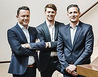 v.l.n.r.: Karl-Heinz Strube (Leiter Asset Management), Rene Steinhauser (Advisory Desk), Meinhard Stadelmann (Leiter Advisory Desk)